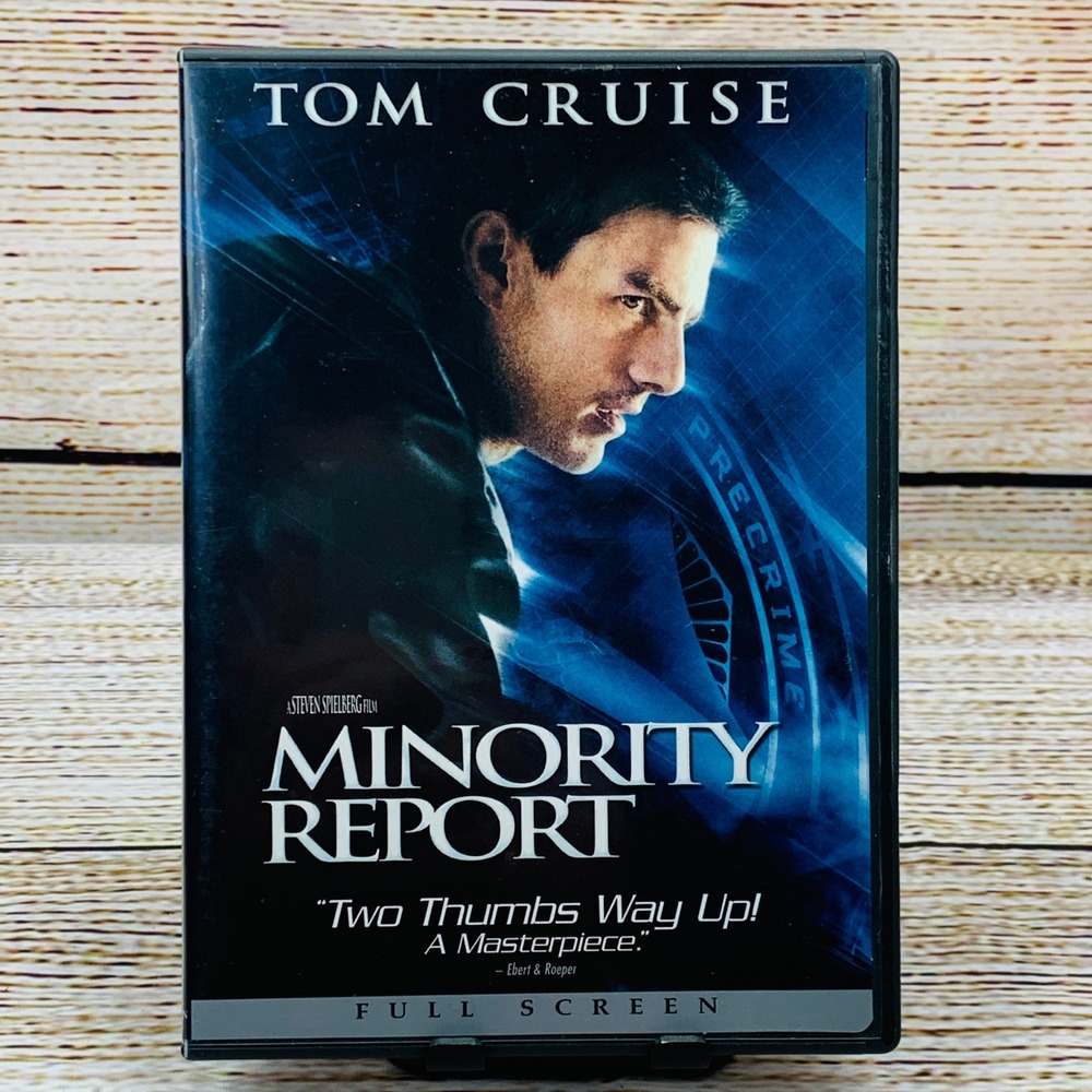 Minority Report [2002 DVD]‎ Tom Cruise Steven Spielberg Full Screen Sci-Fi Movie